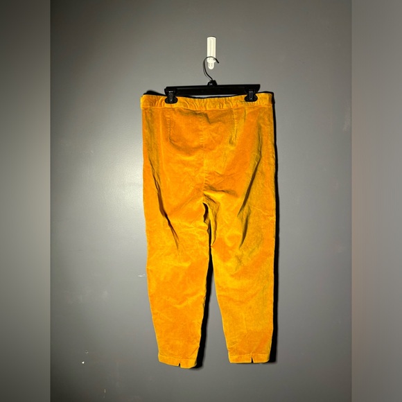 Frances Valentine Lucy Stretch High Waist Pants in Mustard Size 10 - Picture 3 of 6